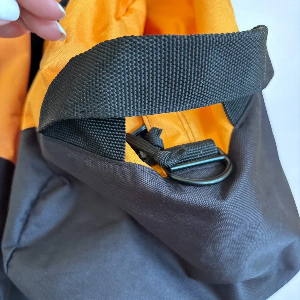 Cabelas Outdoor Duffel Bag Large Yellow Black Travel Gym Lug Campgage Carryall